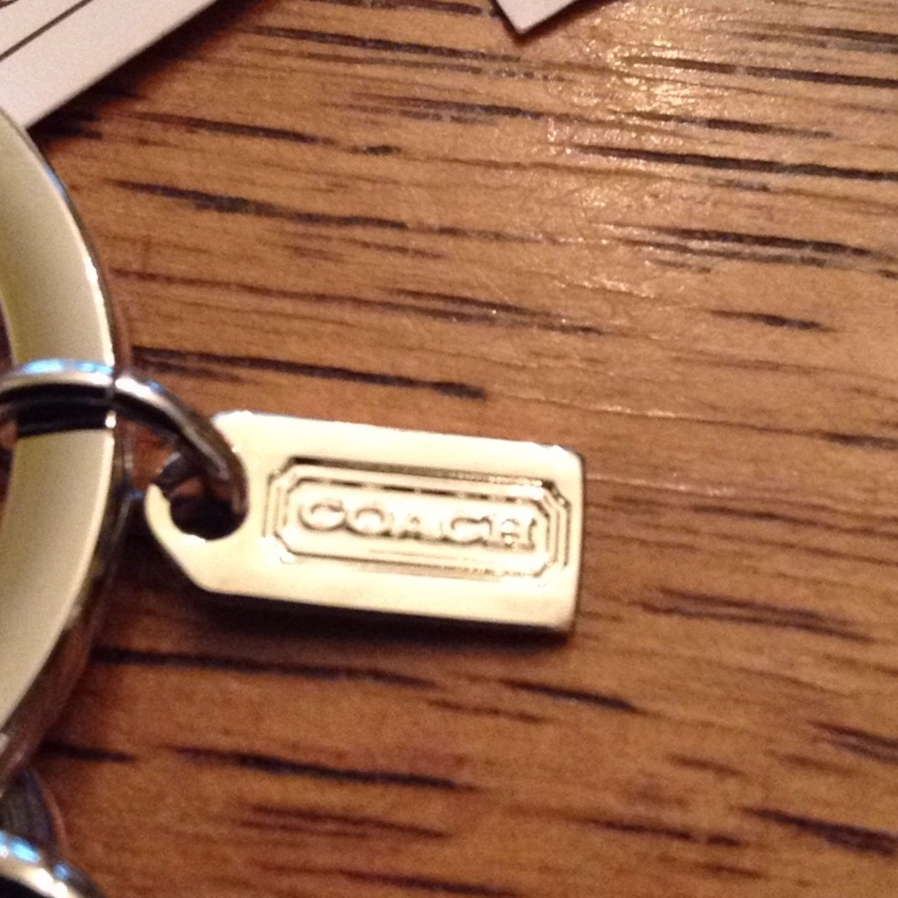 NWT three Coach multicolor heart keychains - Picture 8 of 8